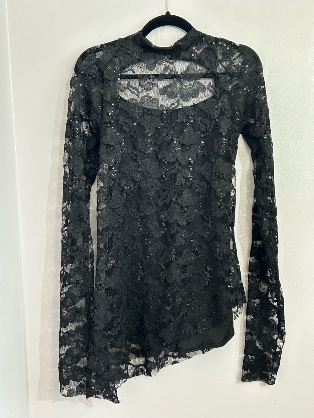 Costume Gallery Black Lace & Sequin Dance Costume XL Adult